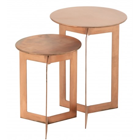 Miedziane Stoliki 2 szt. B J-Line