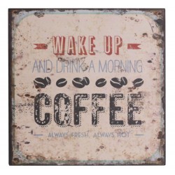 Obrazki Metalowe Chic Antique Coffee