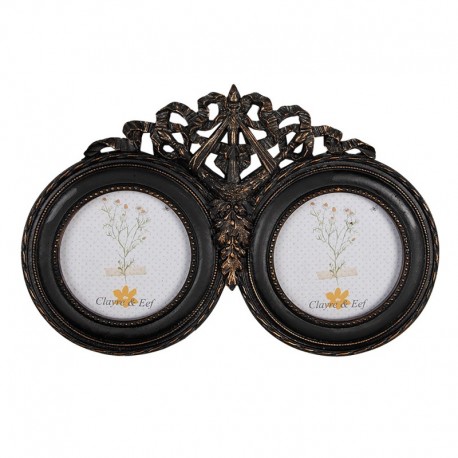 Ramka Na Zdjęcie Podwójna Czarna Clayre & Eef