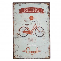 Obrazki Metalowe Chic Antique Rower