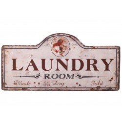Obrazki Metalowe Chic Antique Pralnia