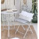 Metalowe Krzesło Prowansalskie Blanc Mariclò