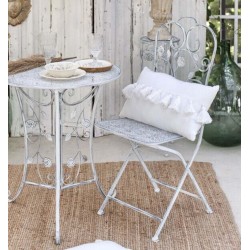 Metalowe Krzesło Prowansalskie Blanc Mariclò