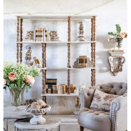 Regał w Stylu Prowansalskim Blanc Mariclò