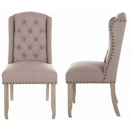 Krzesło w Stylu Prowansalskim Pikowany Blanc Mariclò A