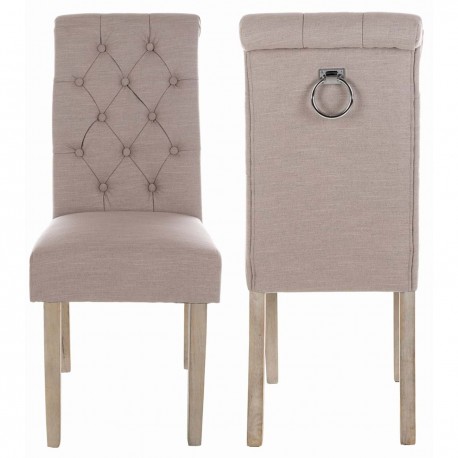 Krzesło w Stylu Prowansalskim Pikowane Blanc Mariclò B