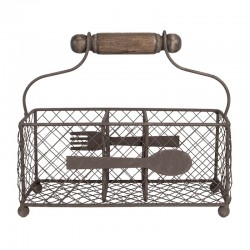 Metalowy Koszyk Na Sztućce Clayre & Eef