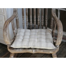 Poduszka Na Krzesło Chic Antique Pikowana Biała