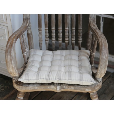 Poduszka Na Krzesło Chic Antique Pikowana Biała