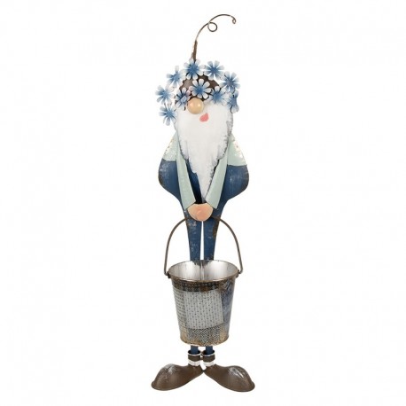 Metalowy Krasnoludek z Wiaderkiem 67 cm Clayre & Eef