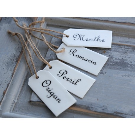 Zawieszki do Ziół Chic Antique- 4szt.