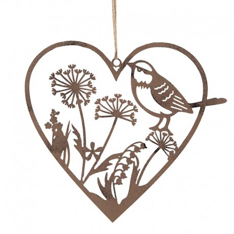 Zawieszka Ozdobna Metalowe Serce B Clayre & Eef