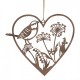 Zawieszka Ozdobna Metalowe Serce B Clayre & Eef