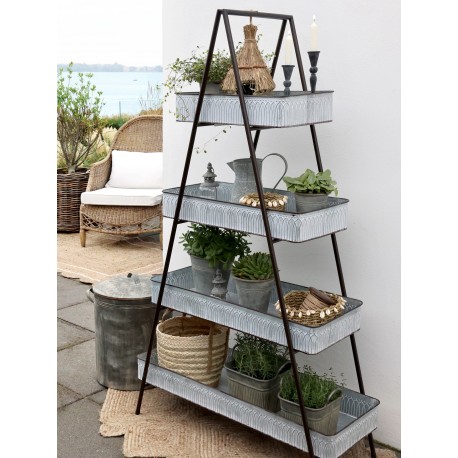 Regał z Metalowymi Koszami Chic Antique