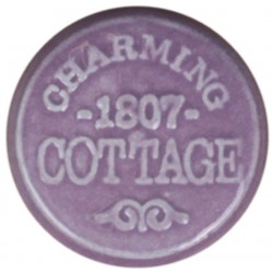 Fioletowa Gałka Meblowa z Napisami