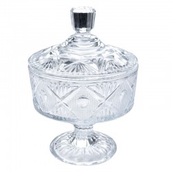 Szklana Bombonierka Na Nóżce Clayre & Eef