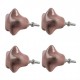 Gałki Meblowe Gwiazdki Różowe 4 szt. Clayre & Eef