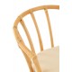 Krzesło w Stylu Boho z Poduszką Brązowe J-Line