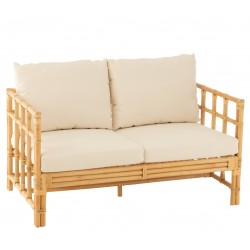 Bambusowa Sofa Elise z Poduchami B J-Line