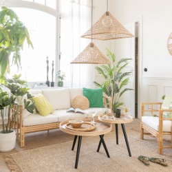 Bambusowa Sofa Elise z Poduchami A J-Line