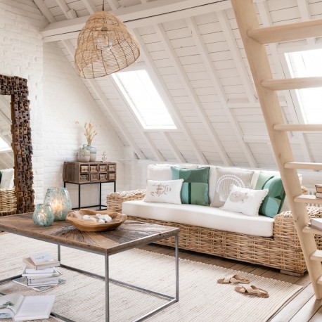 Rattanowa Sofa z Poduchami J-Line