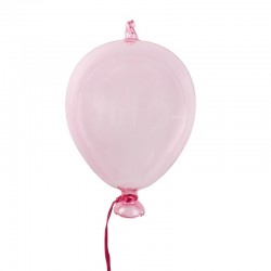 Zawieszka Balon Szklany Różowy B Clayre & Eef