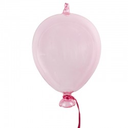Zawieszka Balon Szklany Różowy A Clayre & Eef