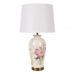 Lampa Stołowa Ceramiczna w Kwiaty Clayre & Eef