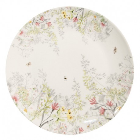 Porcelanowy Talerzyk w Kwiaty Clayre & Eef