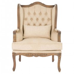Fotel Uszak w Stylu Prowansalskim B Blanc Mariclò