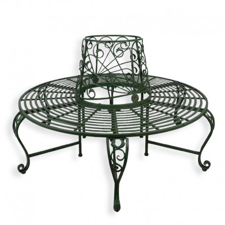 Ławka Prowansalska Okrągła Zielona Clayre & Eef