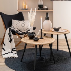 Stoliki Boho z Bambusowymi Blatami 2 szt. J-Line