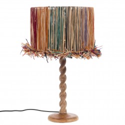 Drewniana Lampa Stołowa C