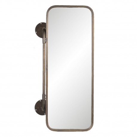 Lustro w Stylu Industrialnym Obracane z Koszami