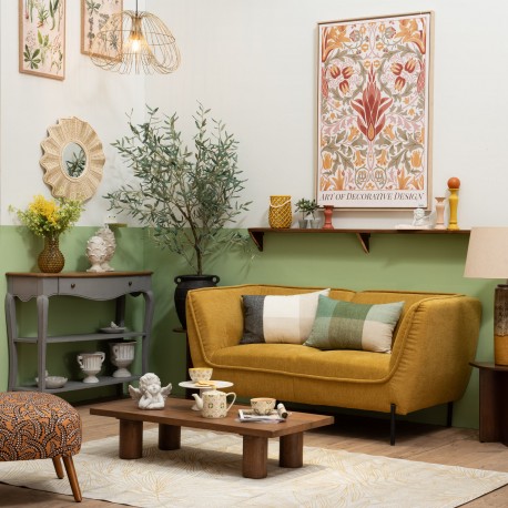 Stolik Kawowy Japandi z Drewna Mangowego A