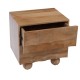 Szafka Nocna Japandi z Drewna Mangowego A