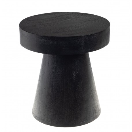 Stolik Japandi z Drewna Mangowego Czarny B