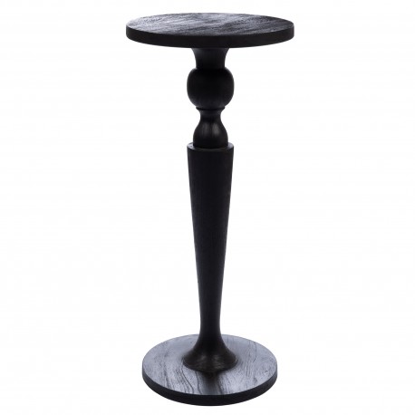 Stolik Koktajlowy z Drewna Mango Czarny