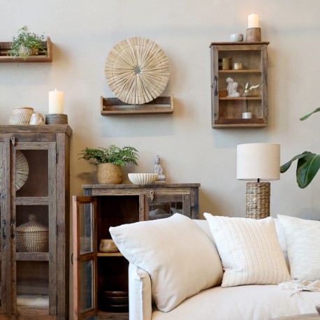 Komoda Japandi Przeszklona Grimaud Chic Antique