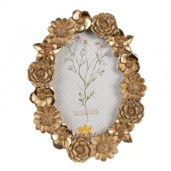 Ramka Na Zdjęcia Złote Kwiaty B Clayre & Eef