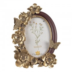 Ramka Na Zdjęcie Kwiaty i Motyle F Clayre & Eef