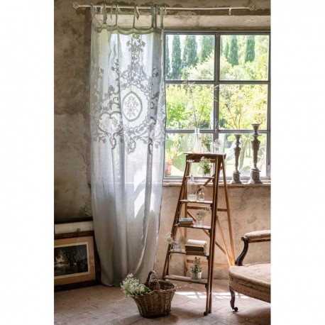 Zasłona w Stylu Francuskim Lniana C