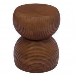 Stolik Japandi z Drewna Mangowego Brązowy C