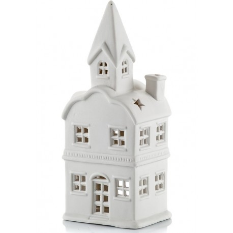 Lampion porcelanowy Domek ROSENTALO rozm.24x10x8cm.