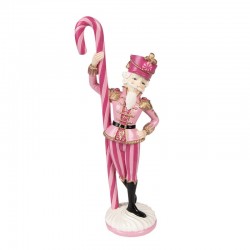 Dziadek Do Orzechów Figurka Różowa Clayre & Eef