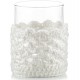 Świecznik z koronką FERRAglass rozm.10x8x7cm.