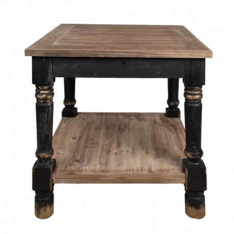 Stół w Stylu Prowansalskim z Półką C Clayre & Eef