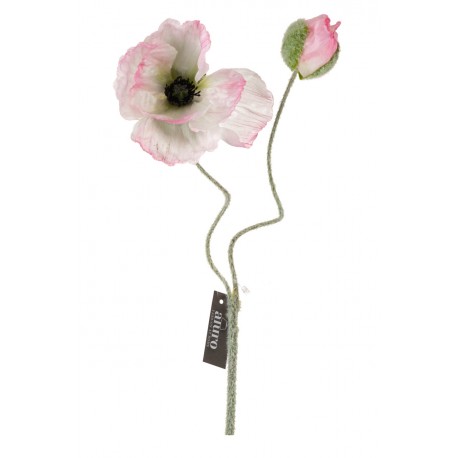 Kwiat Sztuczny Aluro Mak Różowy
