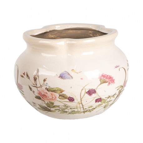 Osłonka Na Doniczkę w Kwiaty S Clayre & Eef