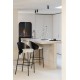 Krzesło Barowe Japandi Czarne Lone J-Line